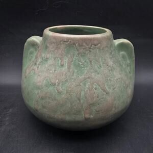 Brush McCoy Green Vellum Vase Vintage USA Pottery